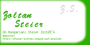 zoltan steier business card